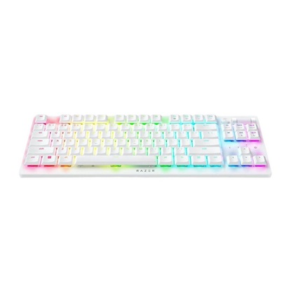 Razer Deathstalker V2 Pro TKL White Wireless Low Profile Linear Red Optical Switches 50h (RZ03-04373500-R3M1) (RAZRZ03-04373500-R3M1)-RAZRZ03-04373500-R3M1