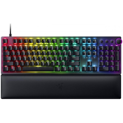 Razer Huntsman V2 RGB Optical Gaming Keyboard (Clicky Purple Switch) US (RZ03-03930300-R3M1) (RAZRZ03-03930300-R3M1)-RAZRZ03-03930300-R3M1