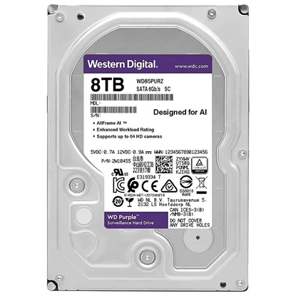 WesternDigital Purple 3.5'' 8TB SATA/600 5640RPM 256MB cache (WD85PURZ)-WD85PURZ