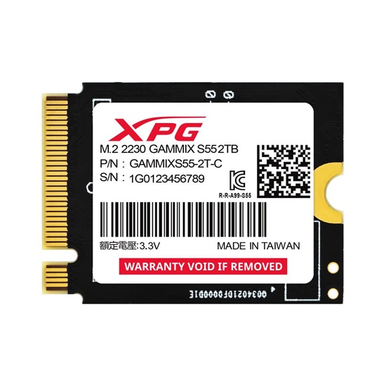 Adata SSD XPG Gammix S55 2TB PCIe 4x4 5/3.2GB/s M223 (SGAMMIXS55-2T-C) (ADASGAMMIXS55-2T-C)-ADASGAMMIXS55-2T-C