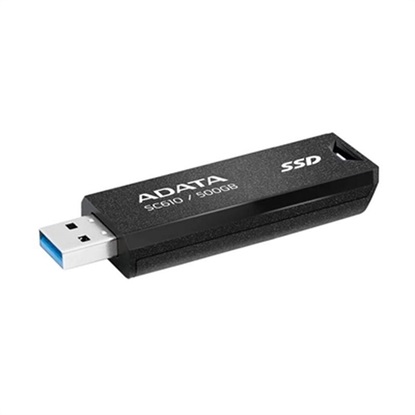 Adata SSD External SC610 500GB USB3.2a Gen2 Black (SC610-500G-CBK/RD) (ADASC610-500G-CBK-RD)-ADASC610-500G-CBK-RD