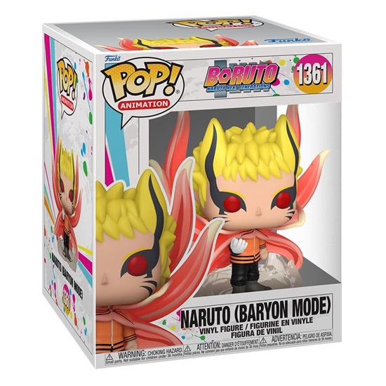 Funko Pop! Animation: Naruto Boruto - Naruto Baryon Mode #1261 Supersized (FNK64523)-FNK64523