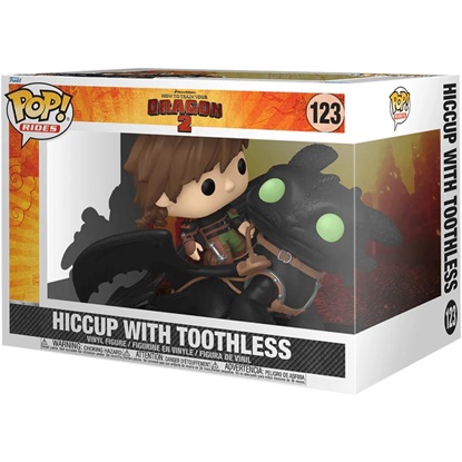 Funko Pop! Rides: How to Train Your Dragon - Hiccup with Toothless #123 Deluxe (FNK11811)-FNK11811