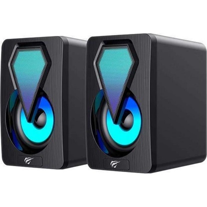 Havit Computer Speakers SK210mini Pro 2.0 RGB Black (SK210MINI PRO) (HAVSK210MINI-PRO)-HAVSK210MINI-PRO