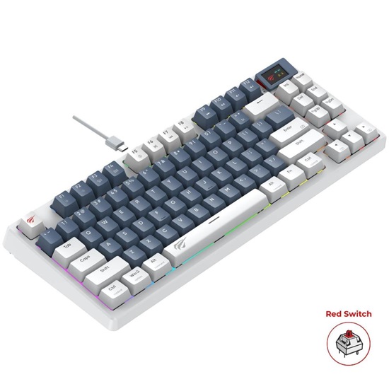 Havit Mechanical Gaming Keyboard KB884L White (KB884L) (HAVKB884L)-HAVKB884L