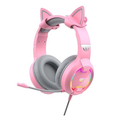 Havit Gaming Headphones Gamenote H2233d  RGB Pink (H2233D-PINK) (HAVH2233D-PINK)-HAVH2233D-PINK