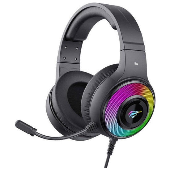 Havit Gaming Headphones H2042d RGB Black (H2042D-B) (HAVH2042D-B)-HAVH2042D-B