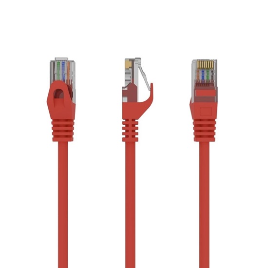 Gembird Patchcord CAT 6 Molded Ends 1m Red (PP6U-1M/R) (GEMPP6U-1M/R)