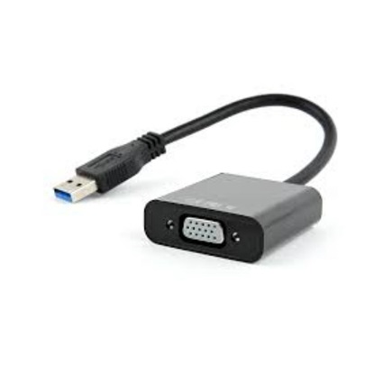 Gembird USB 3.0 -> VGA Adapter Black (AB-U3M-VGAF-01) (GEMAB-U3M-VGAF-01)-GEMAB-U3M-VGAF-01