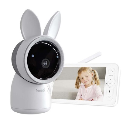 Arenti 3MP/2K Wi-Fi Video Baby Monitor Kit with dual cameras and LCD Screen (AINANNY 2-CAM KIT) (AREAINANNY-2-CAM-KIT)-AREAINANNY-2-CAM-KIT