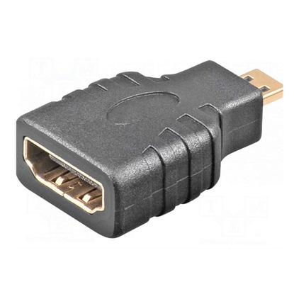 Gembird Μετατροπέας micro HDMI male σε HDMI female (A-HDMI-FD) (GEMA-HDMI-FD)-GEMA-HDMI-FD