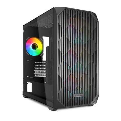 Sharkoon MK3 RGB  (schwarz, Tempered Glass)-SHR41749