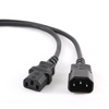 Gembird Pc-189-vde-3m Vde Iec320 C13/c14 Extension Power Cable, 3m (Thick) (PC-189-VDE-3M) (GEMPC-189-VDE-3M)-GEMPC-189-VDE-3M
