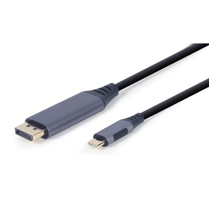 Gembird USB-C To Displayport Cable 1.8m (CC-USB3C-DPF-01-6) (GEMCC-USB3C-DPF-01-6)-GEMCC-USB3C-DPF-01-6