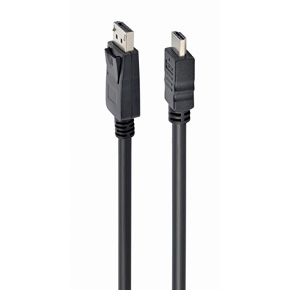 Gembird Displayport To HDMI Cable Male Black 5m (CC-DP-HDMI-5M) (GEMCC-DP-HDMI-5M)-GEMCC-DP-HDMI-5M