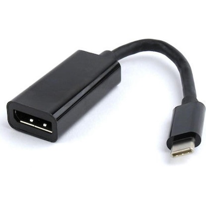 Gembird A-Cm-dpf-01 USB-C To Displayport Adapter, Black (A-CM-DPF-01) (GEMA-CM-DPF-01)-GEMA-CM-DPF-01