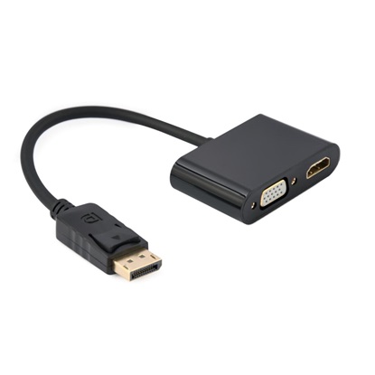Gembird Μετατροπέας DisplayPort male σε HDMI / VGA female (A-DPM-HDMIFVGAF-01) (GEMA-DPM-HDMIFVGAF-01)-GEMA-DPM-HDMIFVGAF-01